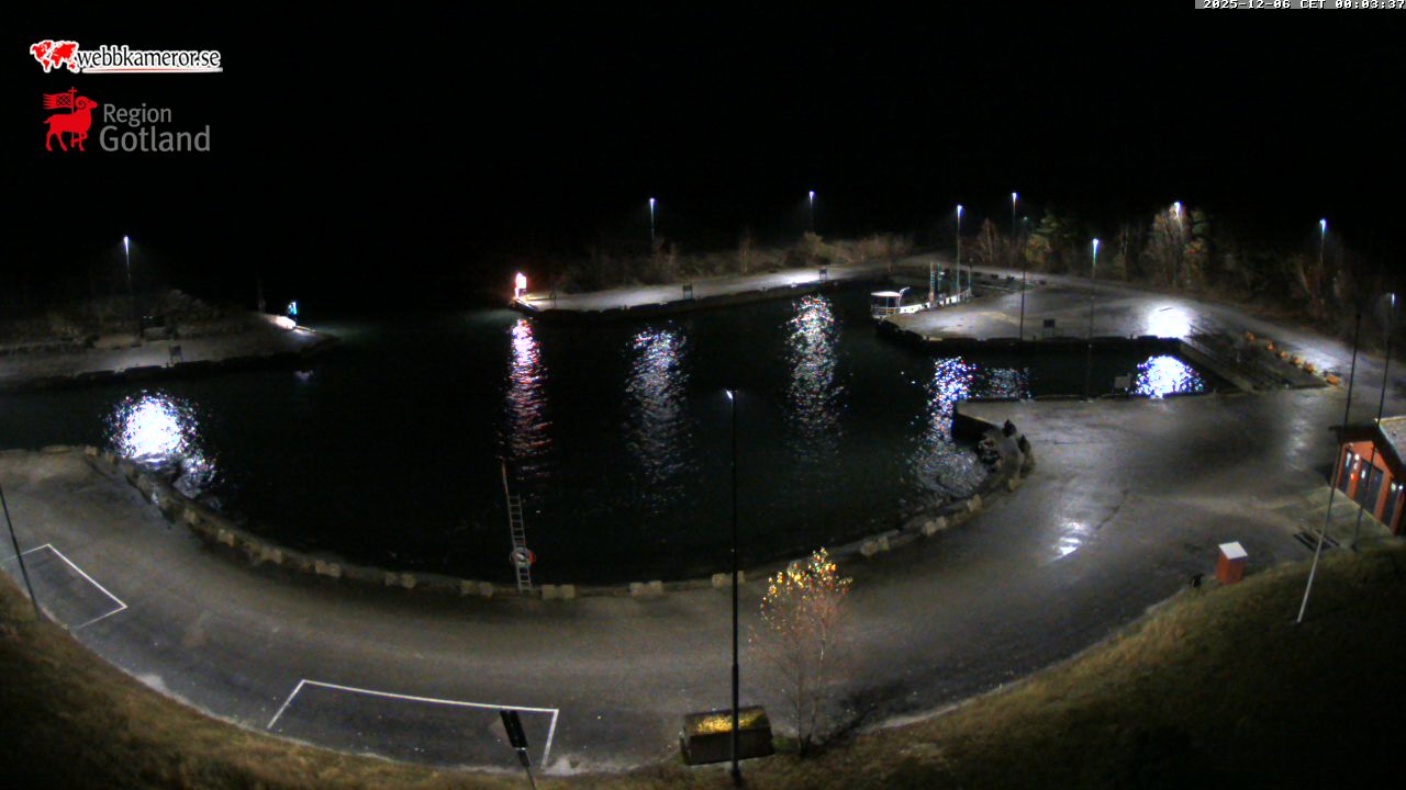 哥特兰岛，范德堡，渔港/客港景观