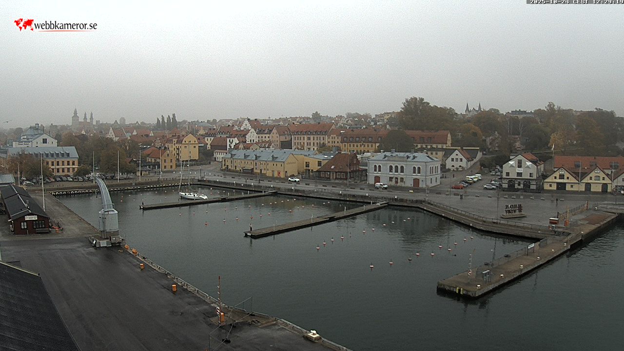 Gotland, Visby hamn, vy mot gästhamnen