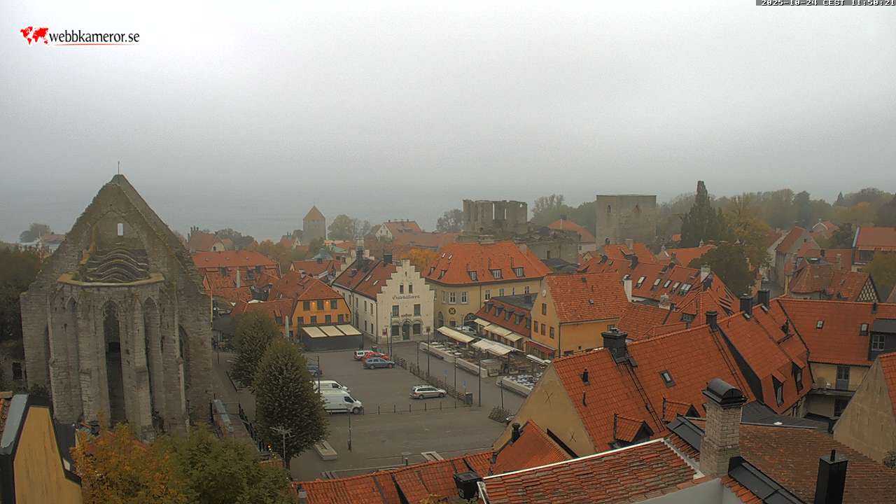 Gotland, Stora torget, S:t Karins kyrkoruin, Visby
