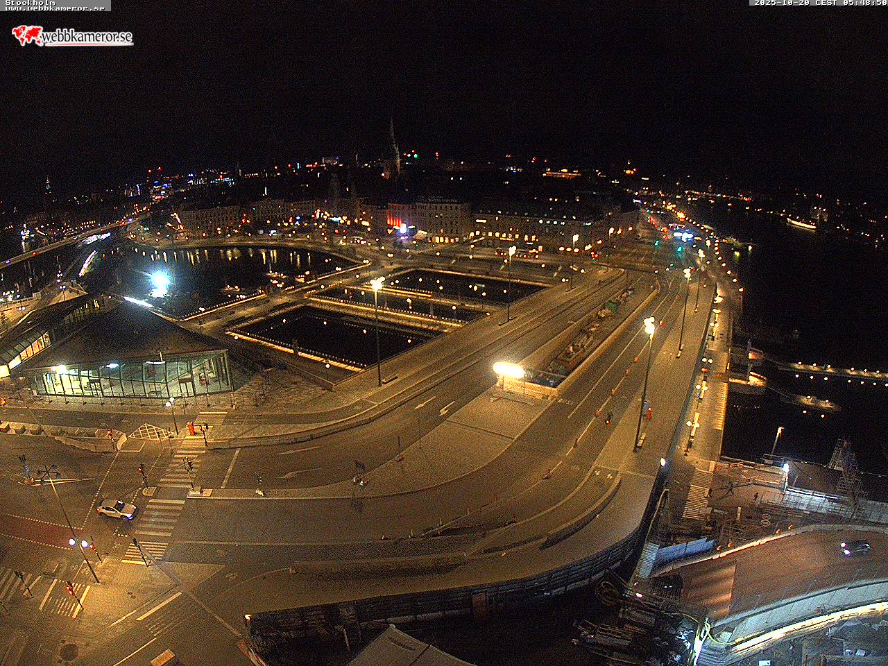 Stockholm, Slussen, uitzicht richting Gamla Stan, Slussplan, Kornhamnstorg