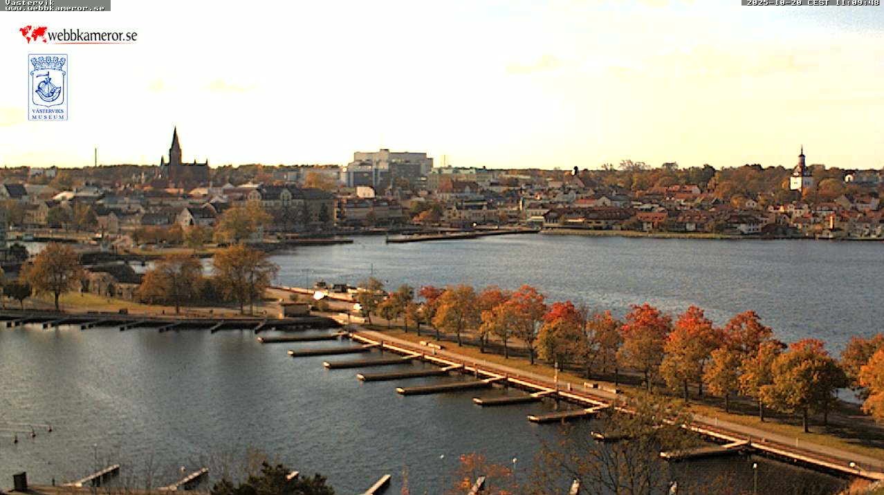 Västervik,城堡遗址,Gamlebyviken,从乌诺塔观看